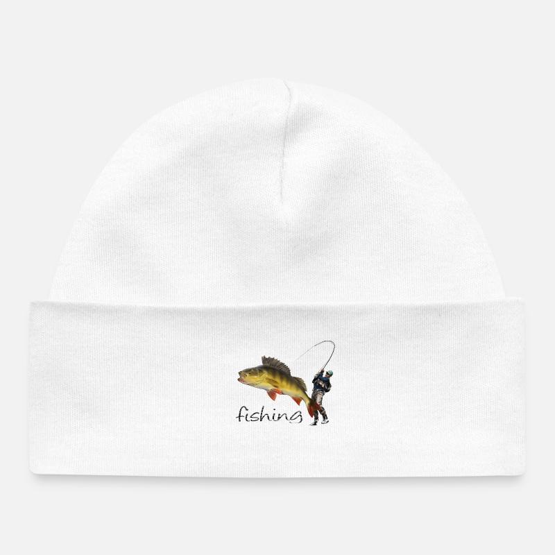 Fishing - Bonnet bébé bio - blanc