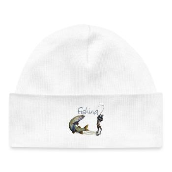 Fishing - Baby Organic Mütze - Weiß - Vorne
