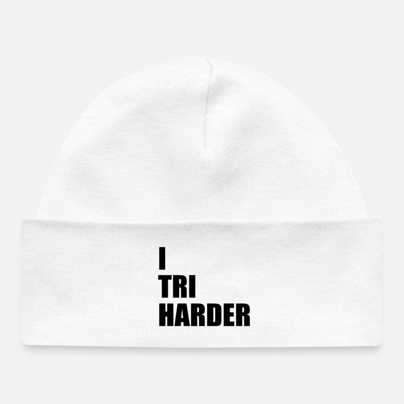 Triathlon - Bonnet bébé bio - blanc