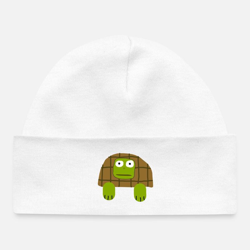 Ugly Turtle - Bonnet bébé bio - blanc