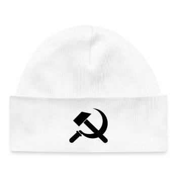 communisme - Bonnet bébé bio - blanc - Devant