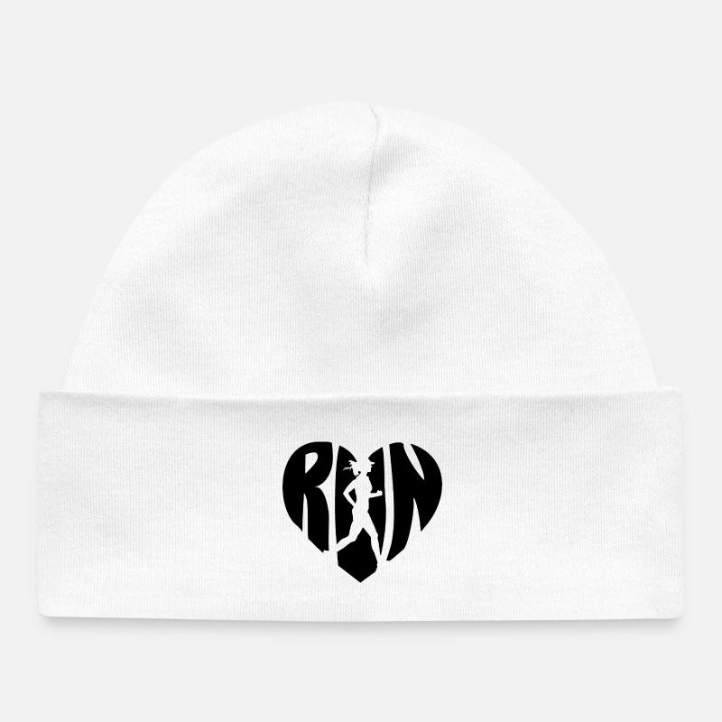 Femme de course - Bonnet bébé bio - blanc