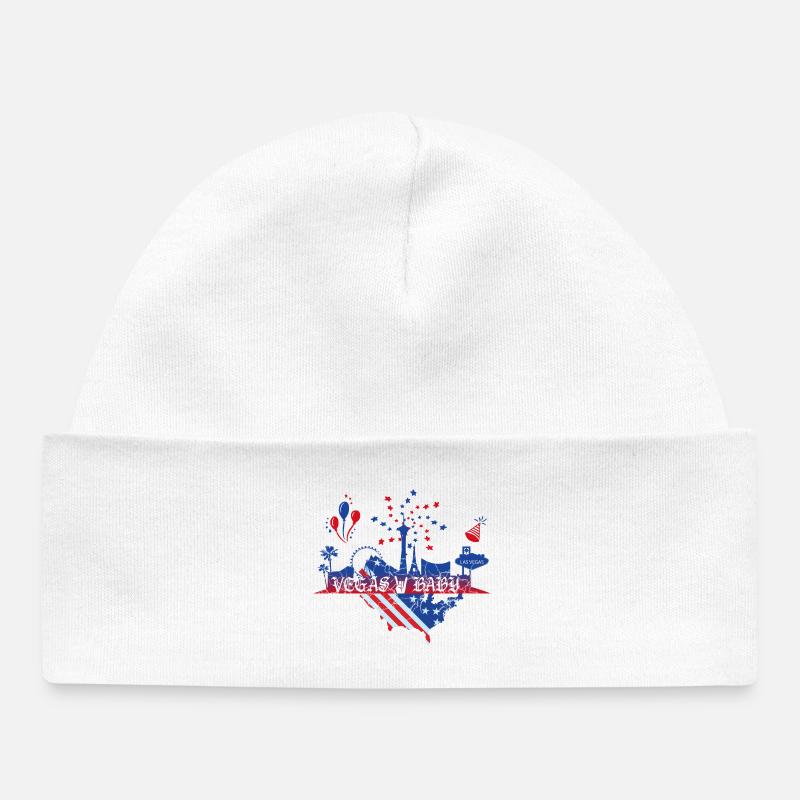 Bébé de Las Vegas - Bonnet bébé bio - blanc