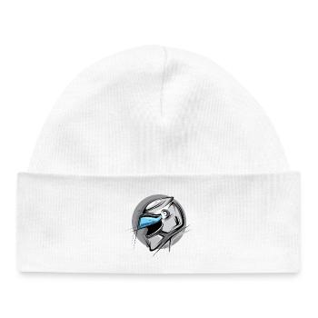 racing helmet Illustration Icon Graphic icon Logo - Baby Organic Beanie - white - Front