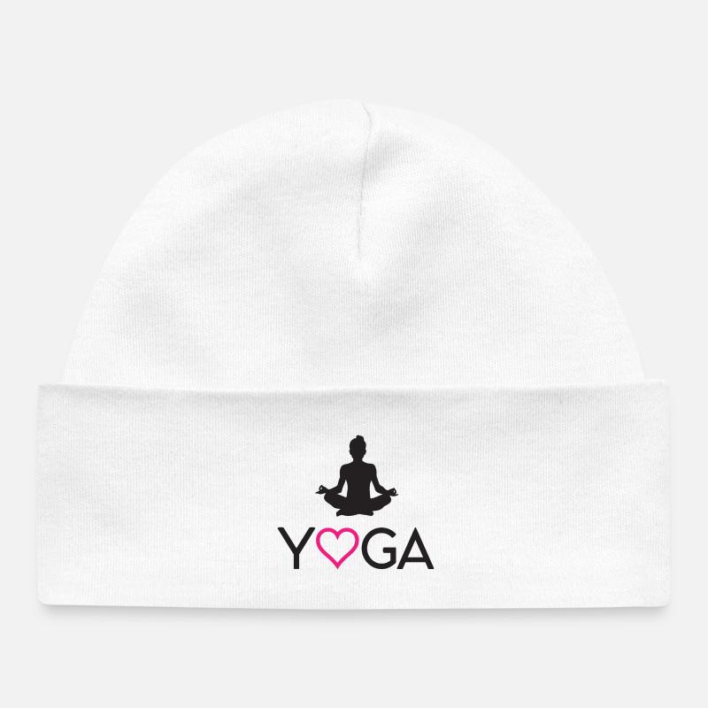 Yoga - Bonnet bébé bio - blanc