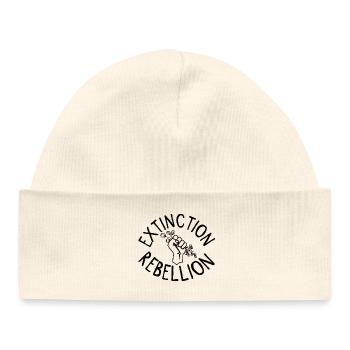 Extinction Rebellion Poing avec Bud - Bonnet bébé bio - blanc - Devant