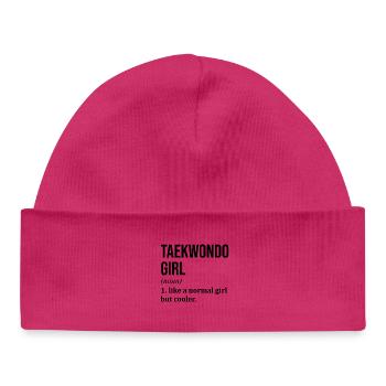 Taekwondo - Bonnet bébé bio - blanc - Devant