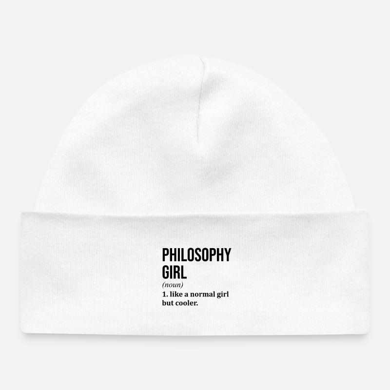 filosofia - Cappellino neonato bio - bianco