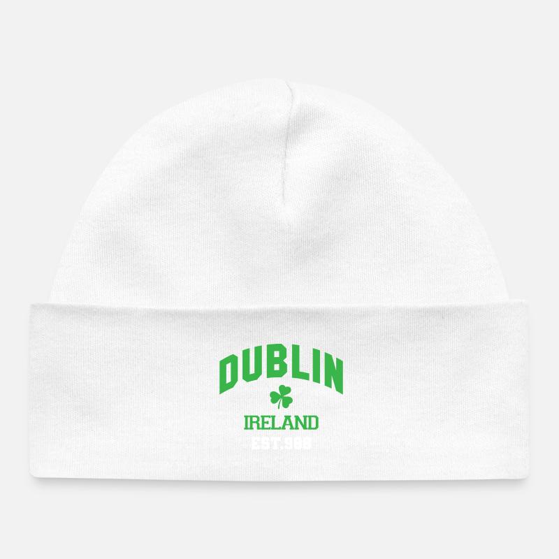 Dublin - Irlande - Bonnet bébé bio - blanc