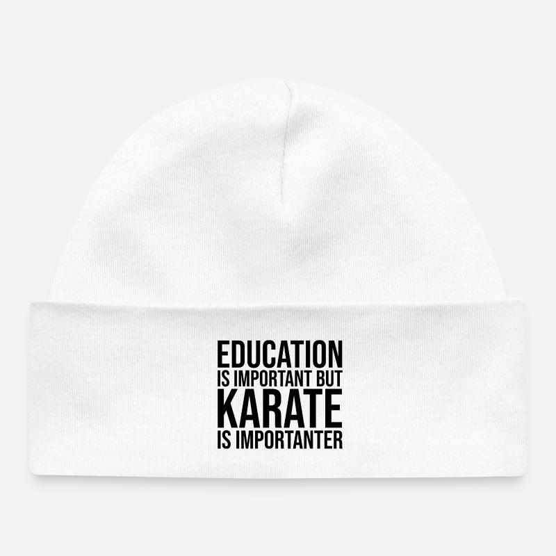 karaté - Bonnet bébé bio - blanc