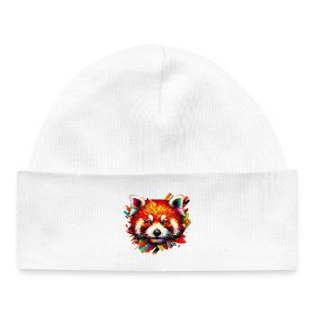 Red panda - Baby Organic Beanie - white - Front