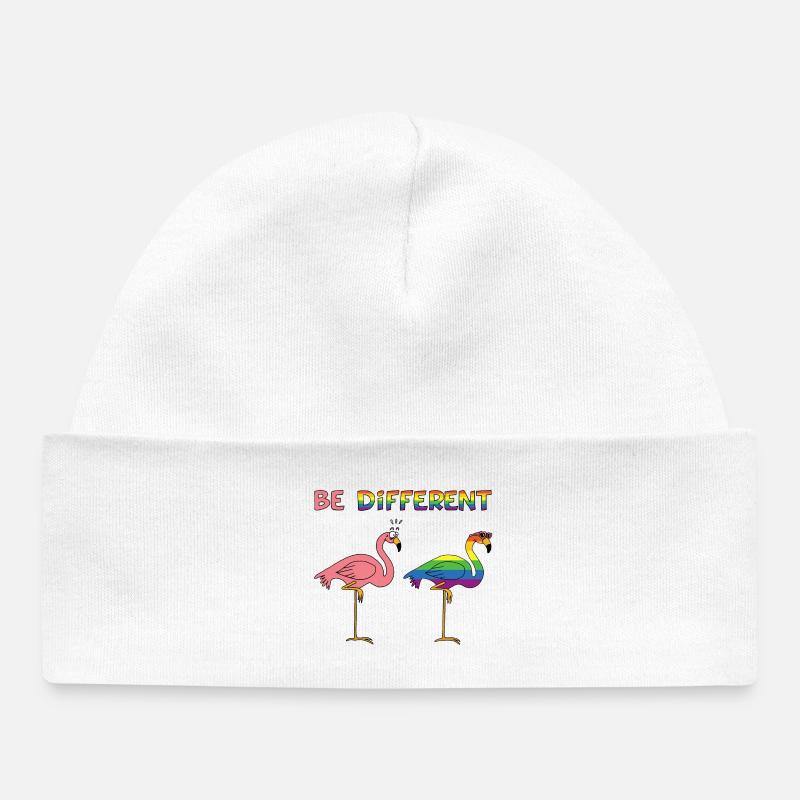 être différent - Bonnet bébé bio - blanc