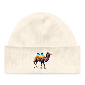 Camel - Baby Organic Beanie - white - Front