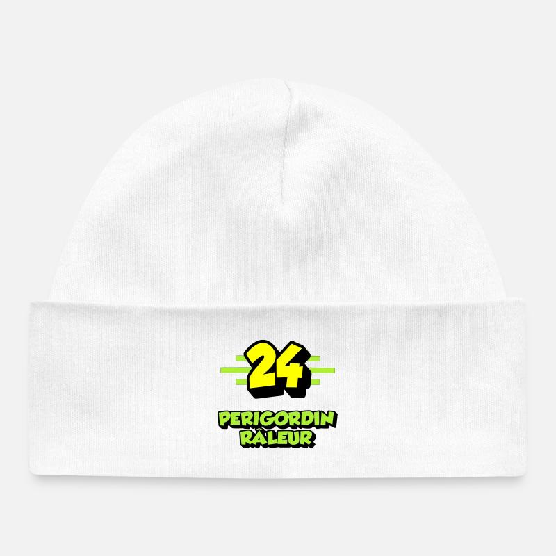 Périgordin râleur - Bonnet bébé bio - blanc