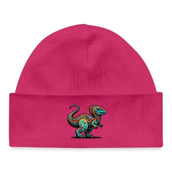 Dinosaure - Bonnet bébé bio - blanc - Devant