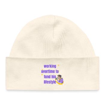 Mon goût BFS n’est pas bon marché - Bonnet bébé bio - blanc - Devant
