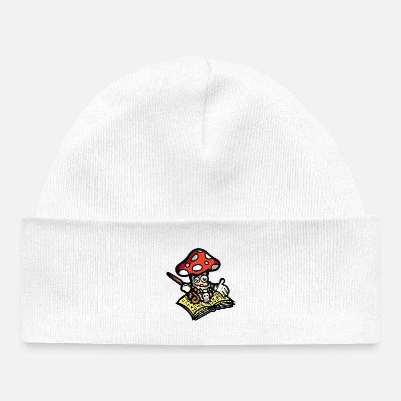 Champignon Mage - Bonnet bébé bio - blanc