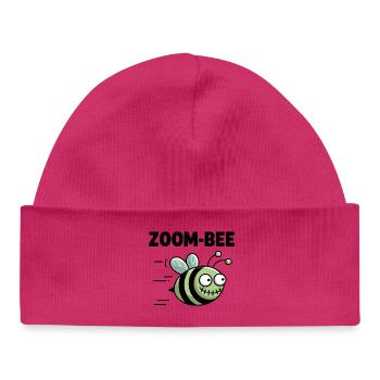 Zoom-Bee, une abeille amusante pour les fans de technologie - Bonnet bébé bio - blanc - Devant