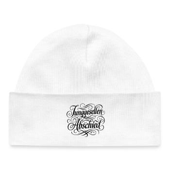 Enterrement de vie de garçon - Bonnet bébé bio - blanc - Devant