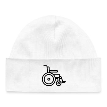 wheelchair - Baby Organic Beanie - white - Front