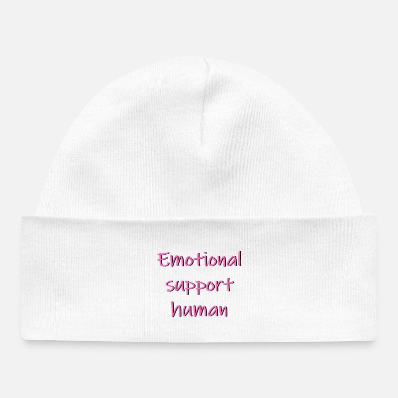 soutien humain - Bonnet bébé bio - blanc
