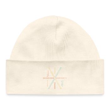 Jiu Jitsu Minimaliste Design Graphique - Bonnet bébé bio - blanc - Devant