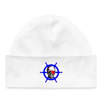 Pirate - Bonnet bébé bio - blanc - Devant