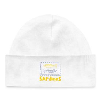 Sardinen-Dose - Baby Organic Mütze - Weiß - Vorne