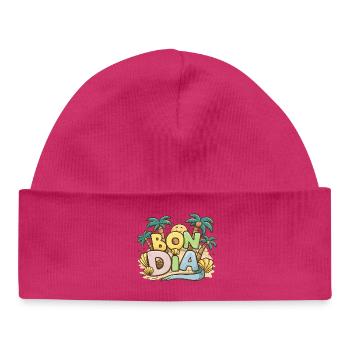 Cadeau Souvenir Bon Dia Expression Culturelle Cata - Bonnet bébé bio - blanc - Devant