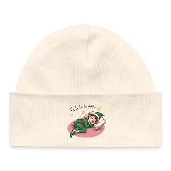Dreamy Elf Christmas Break Süße - Baby Organic Mütze - Weiß - Vorne