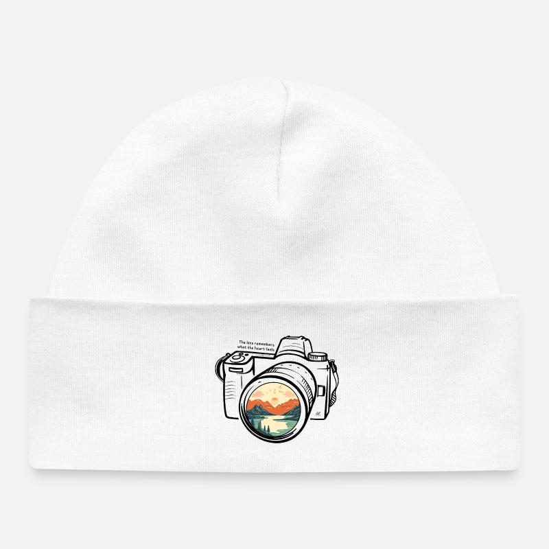 nature photo - Bonnet bébé bio - blanc