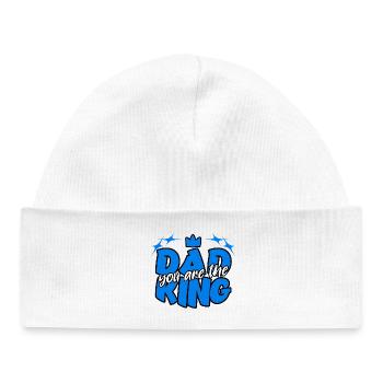 DAD You're the King - Baby Organic Beanie - white - Front