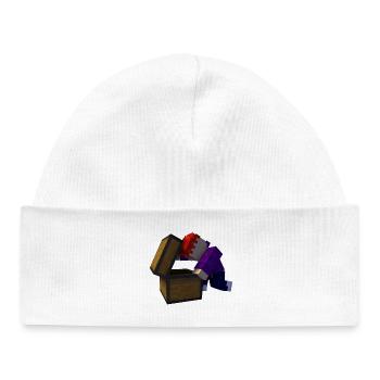 Voxel Treasure Chest Found - Baby Organic Beanie - white - Front