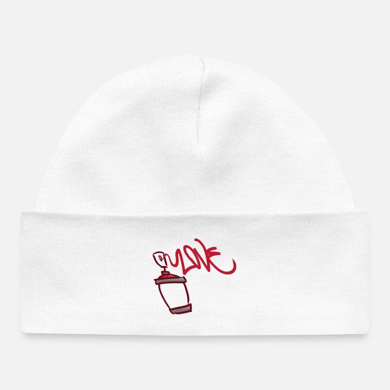 L’amour dans la bouteille - Bonnet bébé bio - blanc