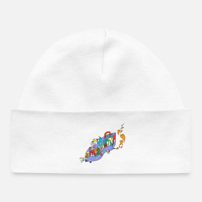 FUN_FUN_EXPRESS - Baby Organic Beanie - white