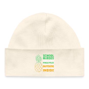 School Nurse Hospital Medicine - Baby Organic Beanie - white - Front