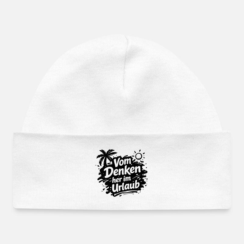 Penser en vacances - Bonnet bébé bio - blanc