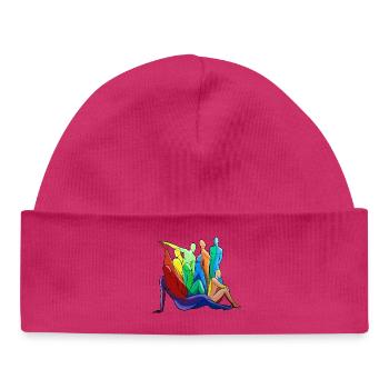 Colorful Body Silhouettes - Baby Organic Beanie - white - Front