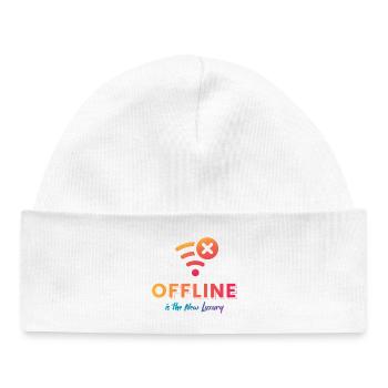 Offline Is The New Luxury - Baby Organic Beanie - white - Front