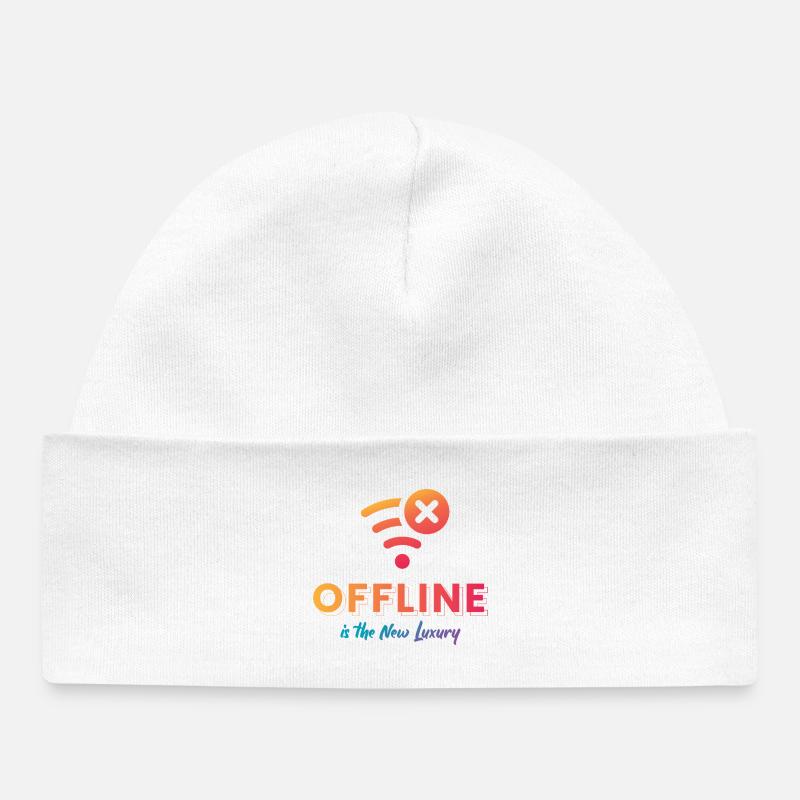 Le hors ligne, c’est le nouveau luxe - Bonnet bébé bio - blanc