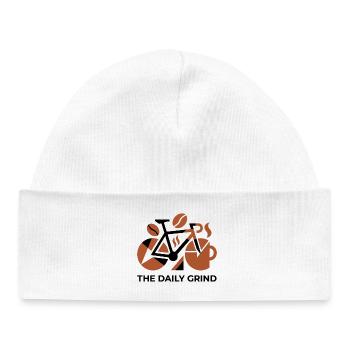 Abstract Road Bike Coffee Burst - Baby Organic Beanie - white - Front