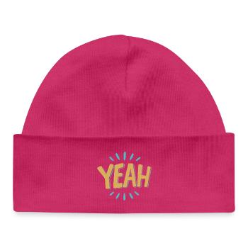 Yeah Burst Graphic Tee - Baby Organic Mütze - Weiß - Vorne