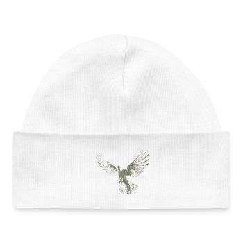 Pigeon | Holy Spirit Shirt | Christian Symbol - Baby Organic Beanie - white - Front