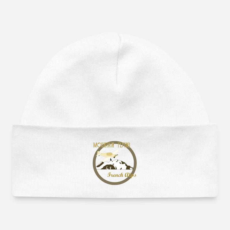 Mountain Flying French Alps - Bonnet bébé bio - blanc
