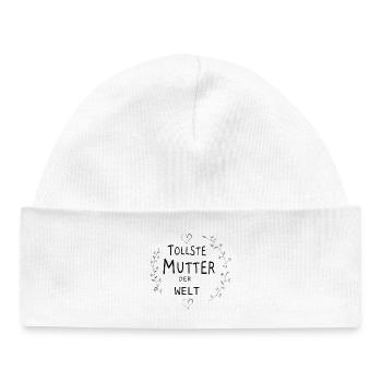 Tollste Mutter der Welt - Baby Organic Mütze - Weiß - Vorne