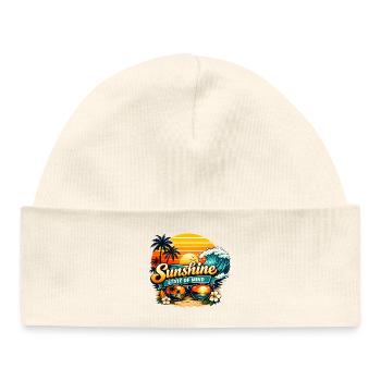 Sunshine State of Mind – Sommer, Sonne & Beach Vib - Bonnet bébé bio - blanc - Devant