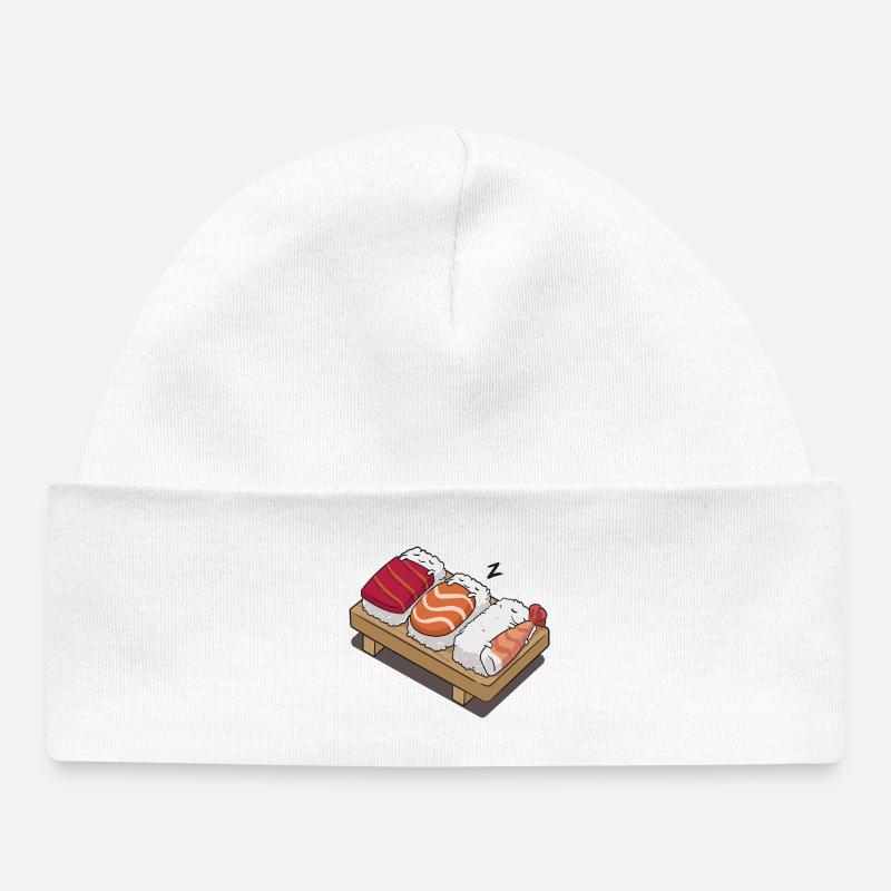 Sushi bébé - Bonnet bébé bio - blanc