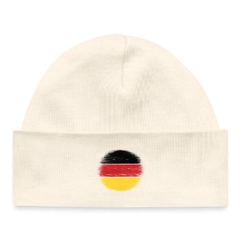 Germany Flag - Baby Organic Beanie - white - Front