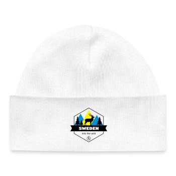 Sweden Into the Wild - Baby Organic Beanie - white - Front