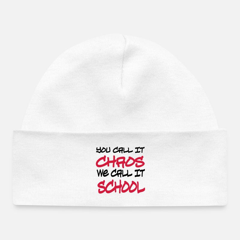 École - Bonnet bébé bio - blanc